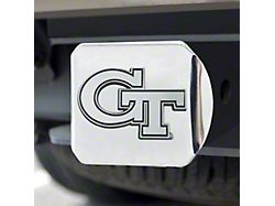 Hitch Cover with Georgia Tech Logo; Chrome (Universal; Some Adaptation May Be Required)