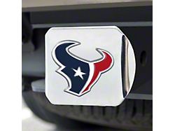 Hitch Cover with Houston Texans Logo; Blue (Universal; Some Adaptation May Be Required)