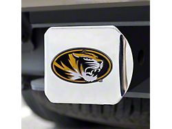 Hitch Cover with University of Missouri Logo; Chrome (Universal; Some Adaptation May Be Required)