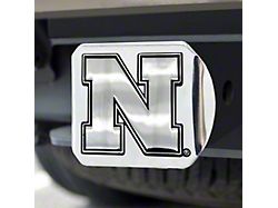 Hitch Cover with University of Nebraska Logo; Chrome (Universal; Some Adaptation May Be Required)