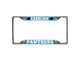 License Plate Frame with Carolina Panthers Logo; Black (Universal; Some Adaptation May Be Required)