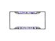 License Plate Frame with University of Washington Logo; Chrome (Universal; Some Adaptation May Be Required)