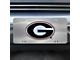 License Plate with University of Georgia Logo; Stainless Steel (Universal; Some Adaptation May Be Required)