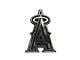 Los Angeles Angels Molded Emblem; Chrome (Universal; Some Adaptation May Be Required)