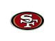 San Francisco 49ers Embossed Emblem; Red (Universal; Some Adaptation May Be Required)