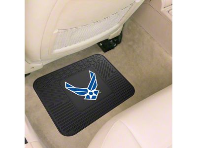 Utility Mat with U.S. Air Force Logo; Black (Universal; Some Adaptation May Be Required)