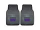 Vinyl Front Floor Mats with Sacramento Kings Logo; Black (Universal; Some Adaptation May Be Required)