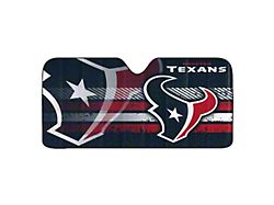 Windshield Sun Shade with Houston Texans Logo; Navy (Universal; Some Adaptation May Be Required)