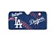 Windshield Sun Shade with Los Angeles Dodgers Logo; Blue (Universal; Some Adaptation May Be Required)