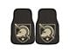 Carpet Front Floor Mats with Army West Point Logo; Black (Universal; Some Adaptation May Be Required)