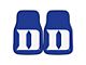 Carpet Front Floor Mats with Duke University Logo; Blue (Universal; Some Adaptation May Be Required)