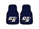 Carpet Front Floor Mats with Georgia Southern University Logo; Blue (Universal; Some Adaptation May Be Required)