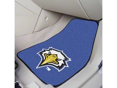 Carpet Front Floor Mats with Morehead State University Logo; Navy (Universal; Some Adaptation May Be Required)