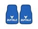 Carpet Front Floor Mats with University of Buffalo Logo; Blue (Universal; Some Adaptation May Be Required)