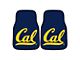 Carpet Front Floor Mats with University of California Logo; Blue (Universal; Some Adaptation May Be Required)