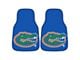 Carpet Front Floor Mats with University of Florida Logo; Blue (Universal; Some Adaptation May Be Required)