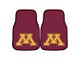 Carpet Front Floor Mats with University of Minnesota Logo; Maroon (Universal; Some Adaptation May Be Required)