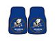 Carpet Front Floor Mats with U.S. Navy Logo; Blue (Universal; Some Adaptation May Be Required)