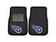 Embroidered Front Floor Mats with Tennessee Titans Logo; Black (Universal; Some Adaptation May Be Required)