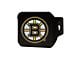 Hitch Cover with Boston Bruins Logo; Black (Universal; Some Adaptation May Be Required)