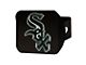 Hitch Cover with Chicago White Sox Logo; Black (Universal; Some Adaptation May Be Required)