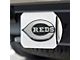 Hitch Cover with Cincinnati Reds Logo; Chrome (Universal; Some Adaptation May Be Required)