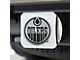 Hitch Cover with Edmonton Oilers Logo; Chrome (Universal; Some Adaptation May Be Required)