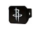 Hitch Cover with Houston Rockets Logo; Black (Universal; Some Adaptation May Be Required)