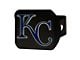 Hitch Cover with Kansas City Royals Logo; Black (Universal; Some Adaptation May Be Required)