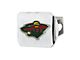 Hitch Cover with Minnesota Wild Logo; Chrome (Universal; Some Adaptation May Be Required)