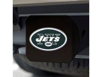 Hitch Cover with New York Jets Logo; Green (Universal; Some Adaptation May Be Required)