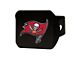 Hitch Cover with Tampa Bay Buccaneers Logo; Red (Universal; Some Adaptation May Be Required)