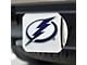 Hitch Cover with Tampa Bay Lightning Logo; Chrome (Universal; Some Adaptation May Be Required)