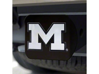 Hitch Cover with University of Michigan Logo; Blue (Universal; Some Adaptation May Be Required)