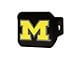 Hitch Cover with University of Michigan Logo; Blue (Universal; Some Adaptation May Be Required)