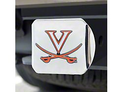 Hitch Cover with University of Virginia Logo; Chrome (Universal; Some Adaptation May Be Required)