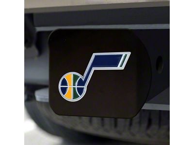 Hitch Cover with Utah Jazz Logo; Navy (Universal; Some Adaptation May Be Required)