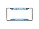 License Plate Frame with Los Angeles Chargers Logo; Blue (Universal; Some Adaptation May Be Required)