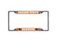 License Plate Frame with Oregon State University Logo; Chrome (Universal; Some Adaptation May Be Required)
