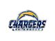 Los Angeles Chargers Embossed Emblem; Blue and Yellow (Universal; Some Adaptation May Be Required)