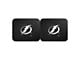 Molded Rear Floor Mats with Tampa Bay Lightning Logo (Universal; Some Adaptation May Be Required)