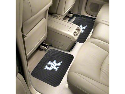 Molded Rear Floor Mats with University of Kentucky Logo (Universal; Some Adaptation May Be Required)