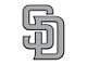 San Diego Padres Emblem; Chrome (Universal; Some Adaptation May Be Required)