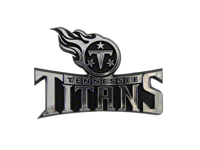 Tennessee Titans Molded Emblem; Chrome (Universal; Some Adaptation May Be Required)