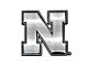 University of Nebraska Emblem; Chrome (Universal; Some Adaptation May Be Required)