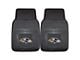 Vinyl Front Floor Mats with Baltimore Ravens Logo; Black (Universal; Some Adaptation May Be Required)