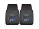 Vinyl Front Floor Mats with Buffalo Bills Logo; Black (Universal; Some Adaptation May Be Required)