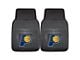 Vinyl Front Floor Mats with Indiana Pacers Logo; Black (Universal; Some Adaptation May Be Required)