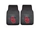 Vinyl Front Floor Mats with University of Oklahoma Logo; Black (Universal; Some Adaptation May Be Required)