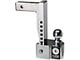 FLASH ISBM Series 2-Inch Receiver Hitch Adjustable Ball Mount with 2-Inch and 2-5/16-Inch Chrome Ball; 10-Inch Drop (Universal; Some Adaptation May Be Required)